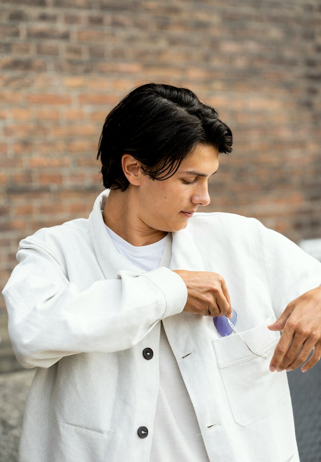Portrait of a Danish woman researcher with dark hair