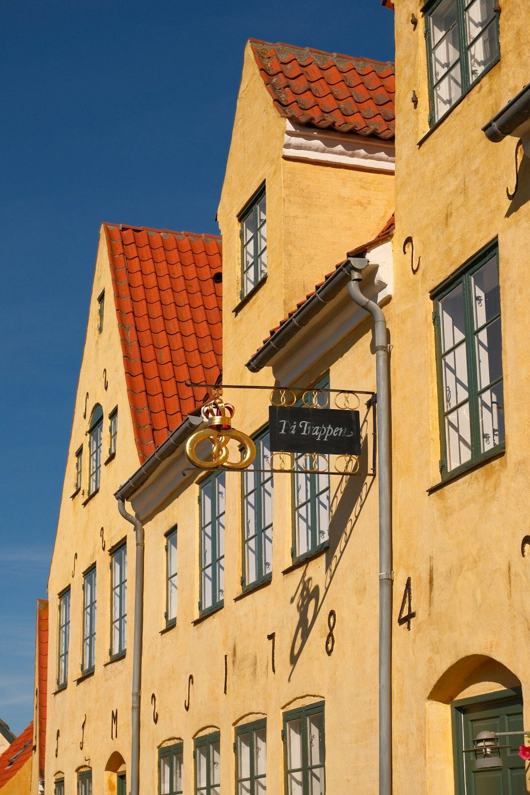 Everyday street scene in a small Danish town